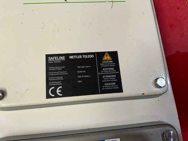 Mettler toledo safeline trechter metaaldetector opstelling - afbeelding 7 van  9