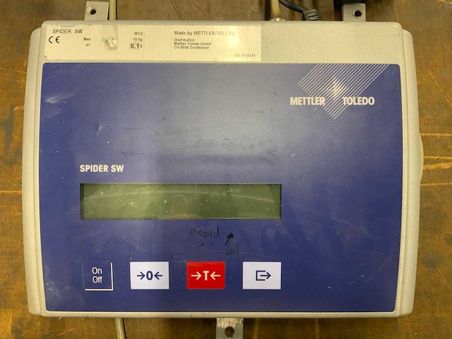 Mettler toledo spider sw weegschaal digitaal - afbeelding 4 van  5