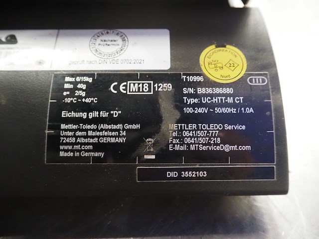 Mettler toledo - afbeelding 3 van  11