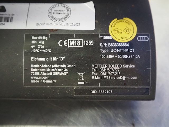 Mettler toledo - afbeelding 3 van  11