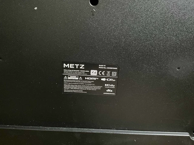 Metz 65 inch 65mqd7500z televisie - afbeelding 8 van  9