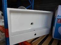 Meubel wastafel, duravit, vero air, wit, 80x47cm - afbeelding 1 van  4