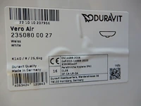 Meubel wastafel, duravit, vero air, wit, 80x47cm - afbeelding 4 van  4