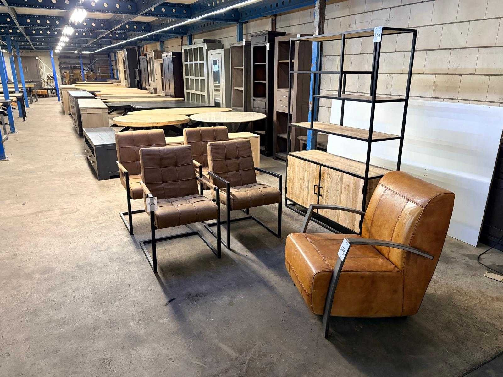 Meubels, tuinmeubels, bouwmaterialen, stellingmaterialen en units wegens bedrijfsbeëindiging