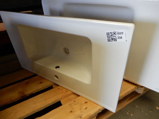 Meubelwastafel, wit, 79x44 - afbeelding 1 van  2