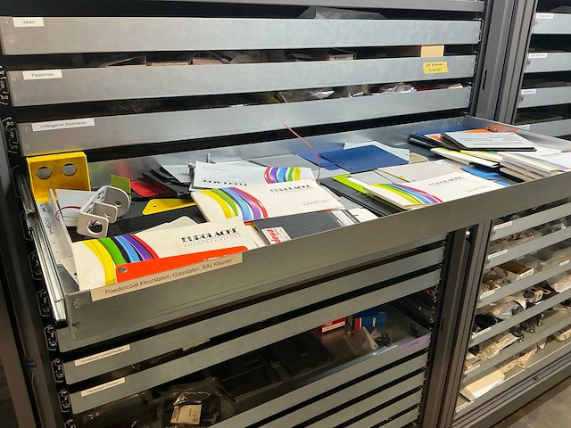 Mewaf jaloeziedeurkast met mechanische onderdelen - afbeelding 9 van  43