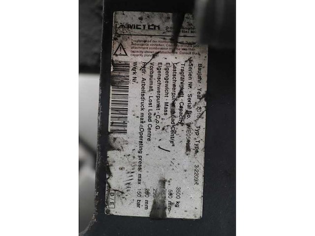 Meyer 3-2209k balenklem - 3500kg capaciteit 2018 - afbeelding 6 van  7