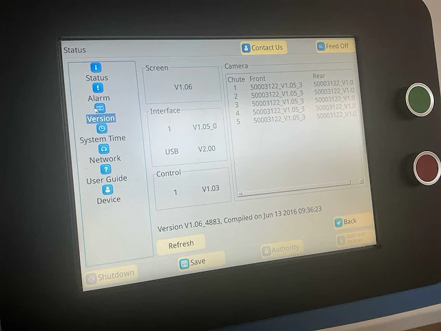 Meyer cf5 osx-300e optische kunststof color sorter, 4–8 t/uur, incl. frame en trap - afbeelding 20 van  39