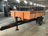 Mezo - 1990 - kiwa 3t - enkelas - landbouw kipper - aanhangwagen - afbeelding 12 van  14
