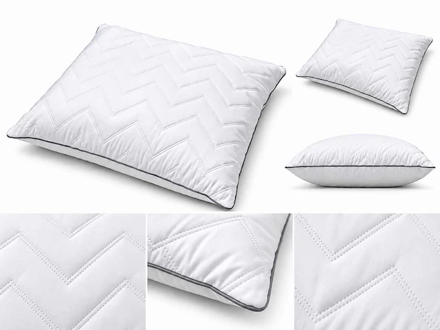 Mf85gsm usonic hoofdkussen 60x70cm long zipper (192x) - afbeelding 3 van  4
