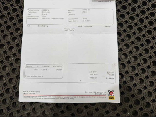 Mg - b type - 1.8 roadster - oldtimer - 1974 - afbeelding 13 van  23