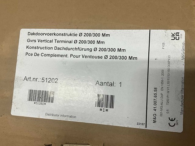 M&g dakdoorvoercontstructie 200/300mm - afbeelding 9 van  12
