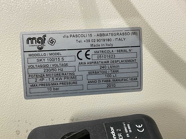 Mgf - sky 100/15 s - compressor - afbeelding 2 van  10