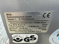Mhs - 2015 - 12 mm - broodsnijmachine - afbeelding 1 van  1