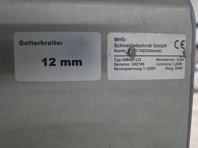 Mhs-gm450 lo - automatische broodsnijmachine 12mm - afbeelding 7 van  7