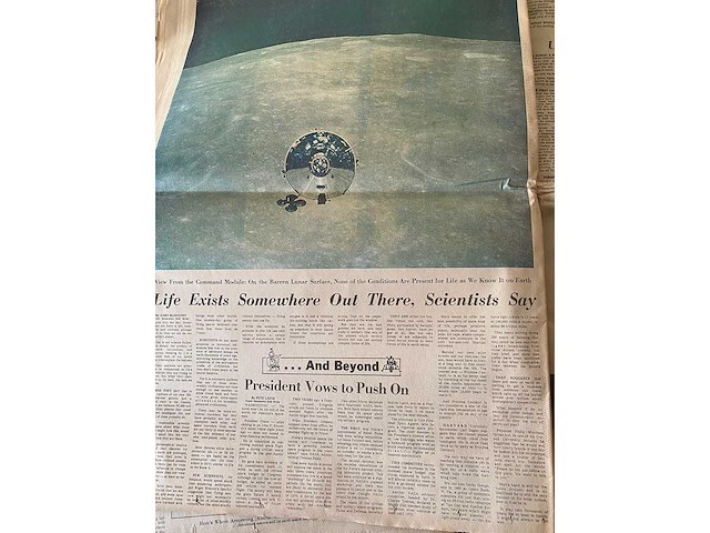 Miami herald krant - 1969 apollo 11 maanlanding - afbeelding 4 van  10