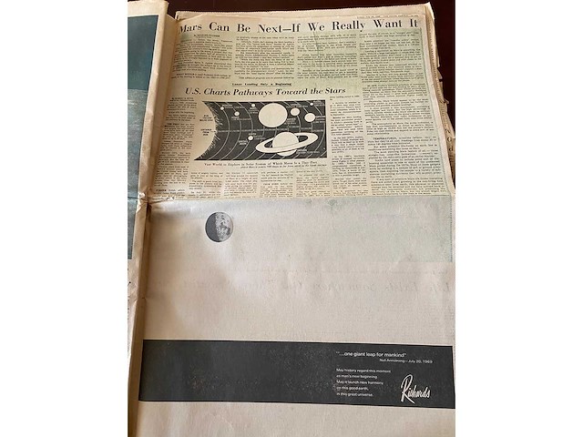 Miami herald krant - 1969 apollo 11 maanlanding - afbeelding 5 van  10