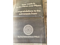 Miami herald krant - 1969 apollo 11 maanlanding - afbeelding 6 van  10