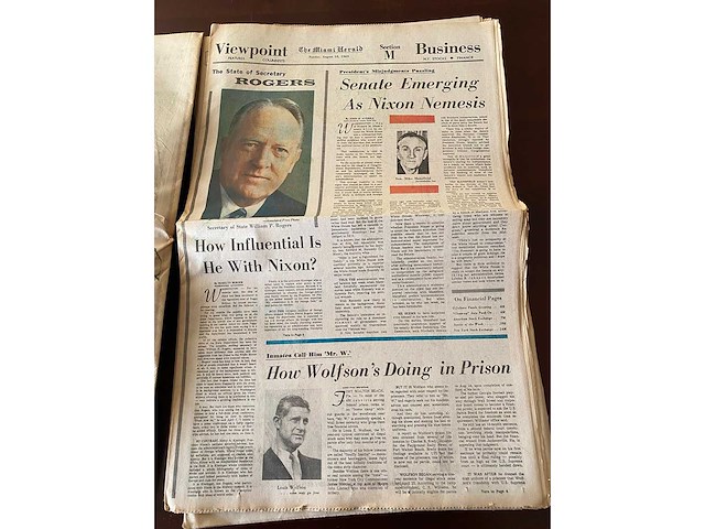 Miami herald krant - 1969 apollo 11 maanlanding - afbeelding 7 van  10