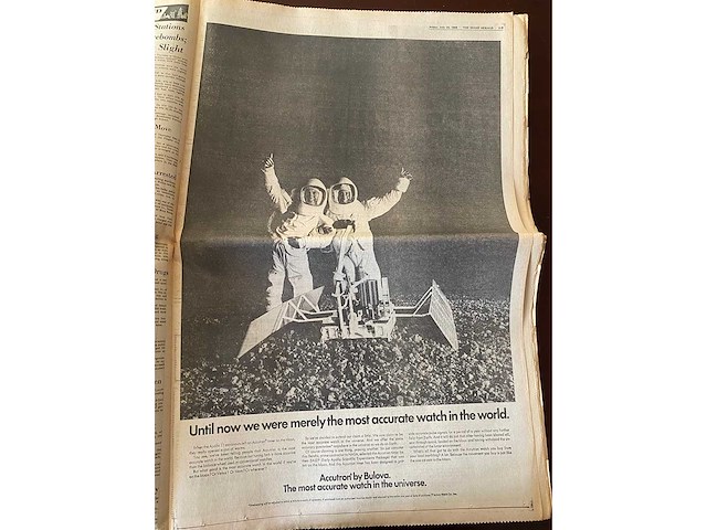 Miami herald krant - 1969 apollo 11 maanlanding - afbeelding 9 van  10