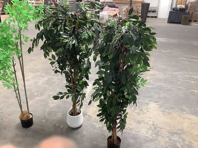 Mica decorations - diverse kunstplanten - plants in pot (7x) - afbeelding 2 van  7