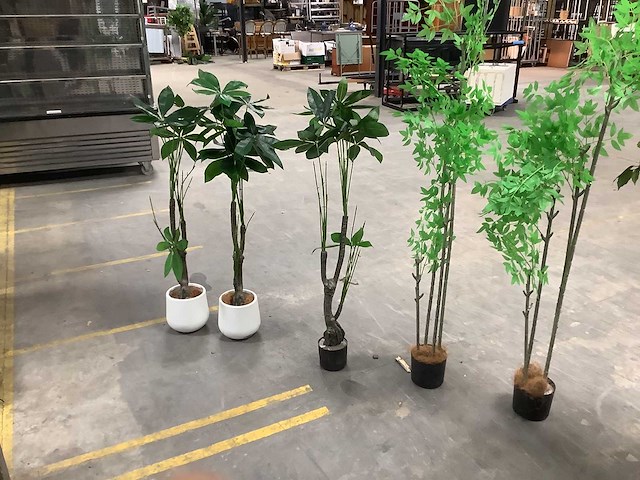 Mica decorations - diverse kunstplanten - plants in pot (7x) - afbeelding 4 van  7