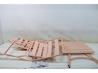 Mica decorations evita bistroset set van 3 metaal lichtroze - afbeelding 3 van  4