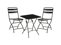 Mica decorations evita bistroset set van 3 metaal zwart - afbeelding 1 van  1