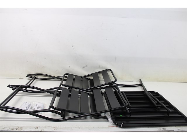 Mica decorations evita bistroset set van 3 metaal zwart - afbeelding 2 van  3