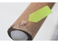 Mica decorations mandox bistrostoel l51 x b57 x h90 cm rotan donker groen wit - afbeelding 2 van  2