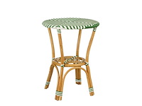 Mica decorations mandox bistrotafel voor buiten h66 x 50 cm donkergroen wit