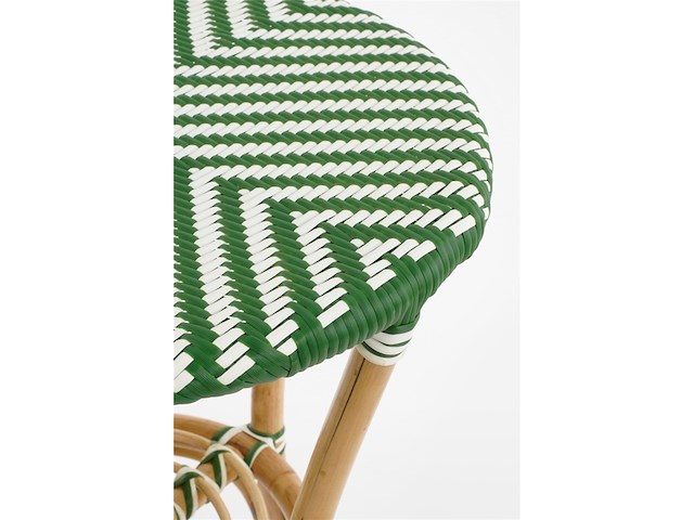 Mica decorations mandox bistrotafel voor buiten h66 x 50 cm donkergroen wit - afbeelding 3 van  4