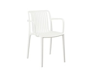 Mica decorations paloma tuinstoel l53 x b53 x h77,5 cm polypropyleen wit - afbeelding 1 van  1