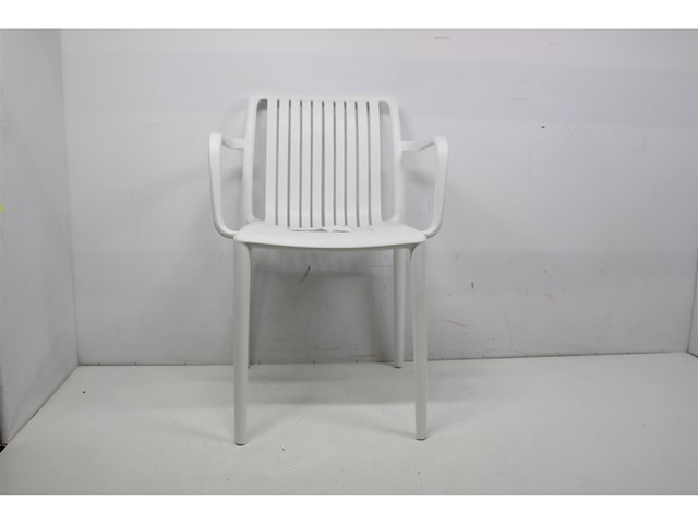 Mica decorations tuinstoel paloma 53x53x77.5 cm polypropyleen wit - afbeelding 2 van  2