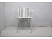 Mica decorations tuinstoel paloma 53x53x77.5 cm polypropyleen wit - afbeelding 2 van  2