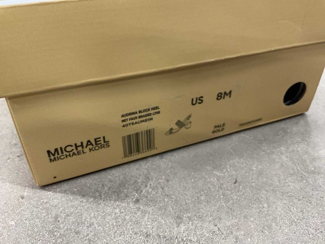 Michael kors audrina block heel 40t5aums1m paar damesschoenen (maat 8m) - afbeelding 3 van  3