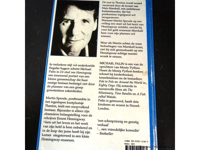 Michael palin. de stoel van hemmingway - afbeelding 2 van  5