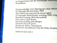Michael palin. de stoel van hemmingway - afbeelding 3 van  5