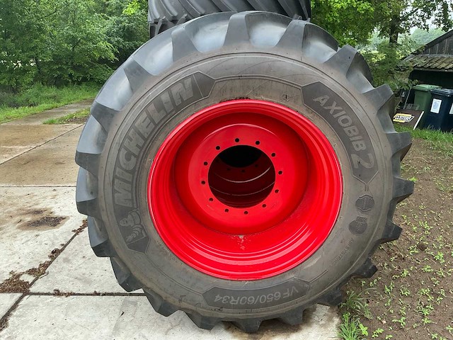 Michelin axiobib 2 tractorband met velg (2x) - afbeelding 1 van  6