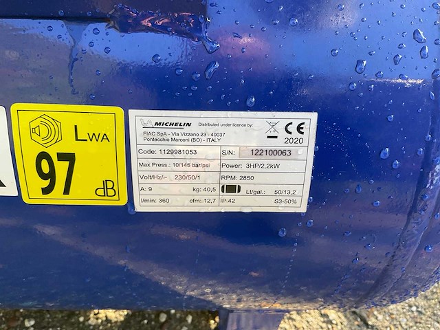 Michelin compressor 3hp/2,2 kw - afbeelding 5 van  7