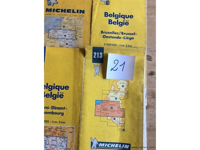 Michelin kaarten 7stuks - afbeelding 3 van  4