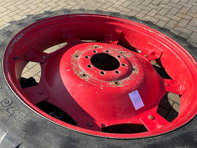 Michelin xm25 cultuurband met velg (2x) - afbeelding 3 van  4