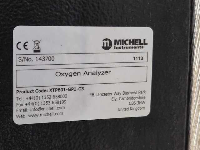 Michell instruments - oxygen analyzer - afbeelding 3 van  4