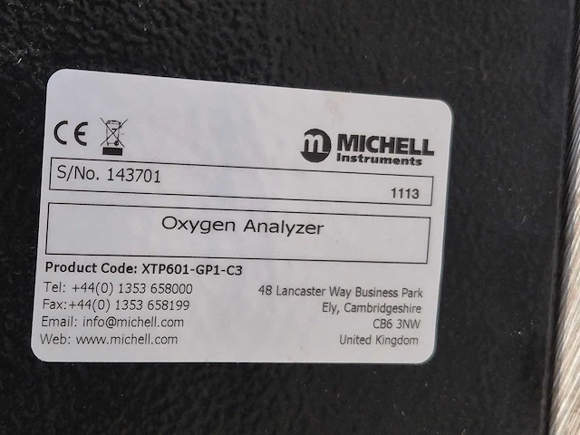 Michell instruments - oygen analyzer - afbeelding 4 van  4