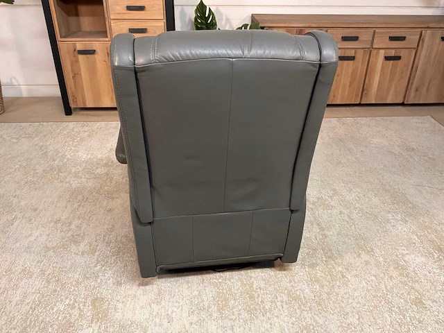 Michigan draaibare electrische leren relaxfauteuil - afbeelding 1 van  14