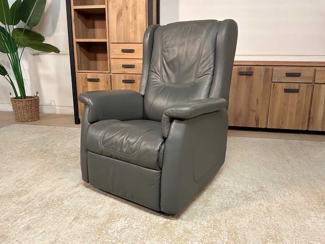 Michigan draaibare electrische leren relaxfauteuil - afbeelding 12 van  14