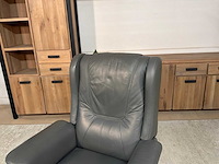 Michigan draaibare electrische leren relaxfauteuil - afbeelding 6 van  14