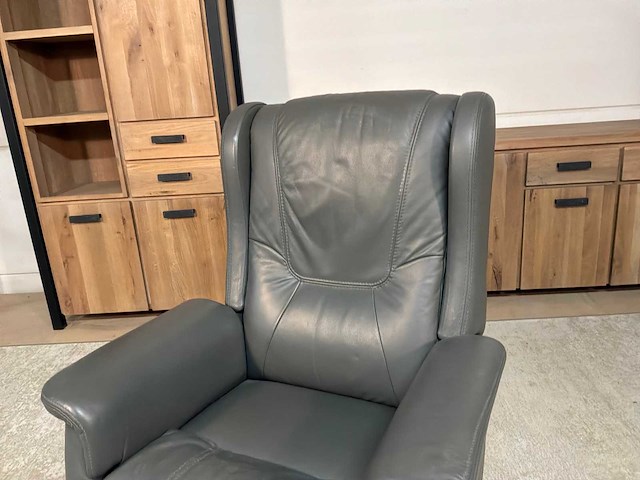 Michigan draaibare electrische leren relaxfauteuil - afbeelding 7 van  14