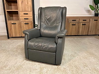 Michigan draaibare electrische leren relaxfauteuil - afbeelding 9 van  14