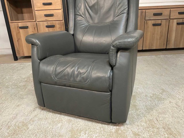 Michigan draaibare electrische leren relaxfauteuil - afbeelding 12 van  14